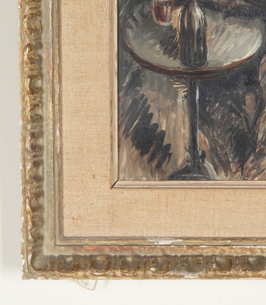 20th Century Swedish Oil on Canvas Painting 'Le Vieux Buveur' WD1243093