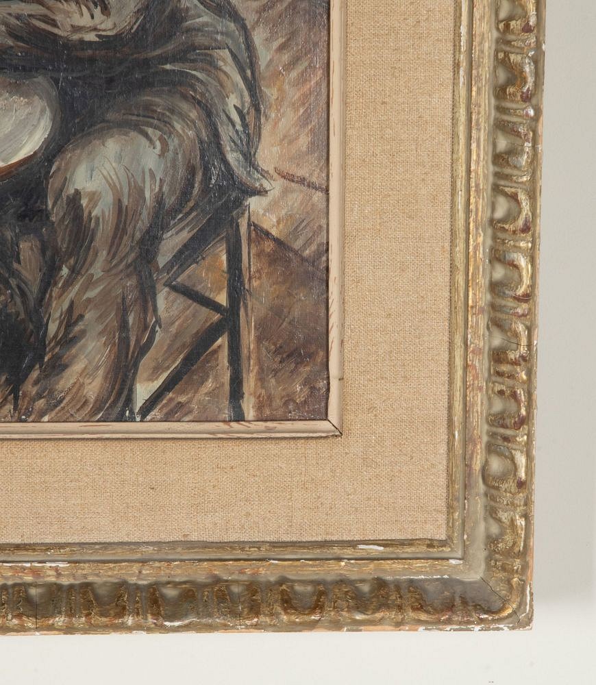 20th Century Swedish Oil on Canvas Painting 'Le Vieux Buveur' WD1243093