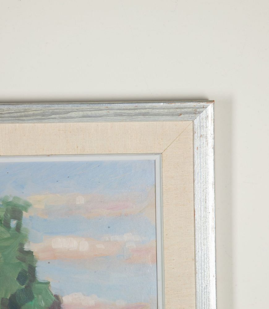 20th Century Swedish Oil on Board Painting 'Summer in the Country’ WD1243095