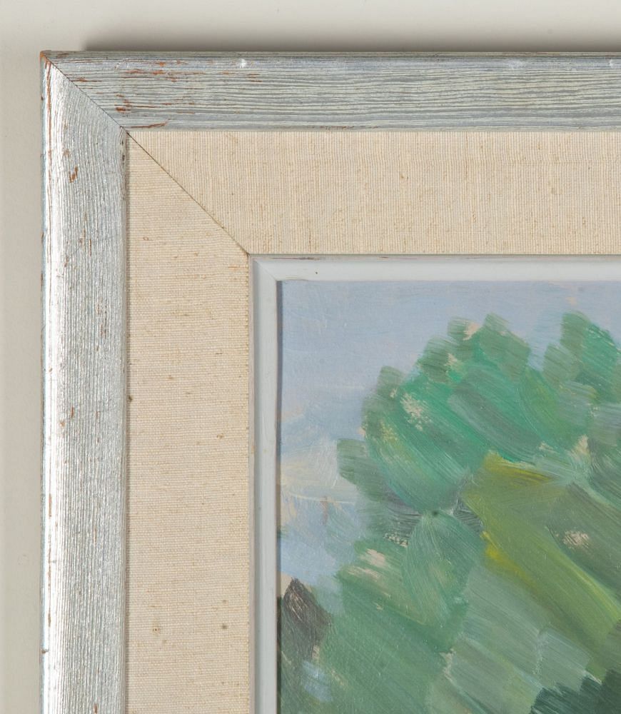 20th Century Swedish Oil on Board Painting 'Summer in the Country’ WD1243095