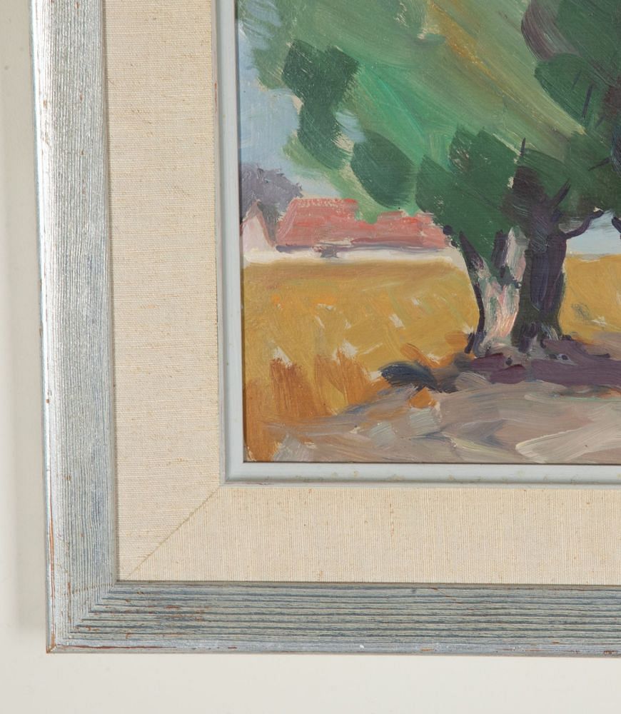 20th Century Swedish Oil on Board Painting 'Summer in the Country’ WD1243095