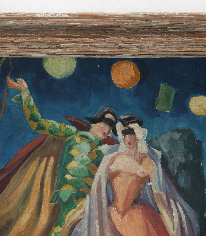 20th Century Framed Painting of The Venice Carnival WD1534312