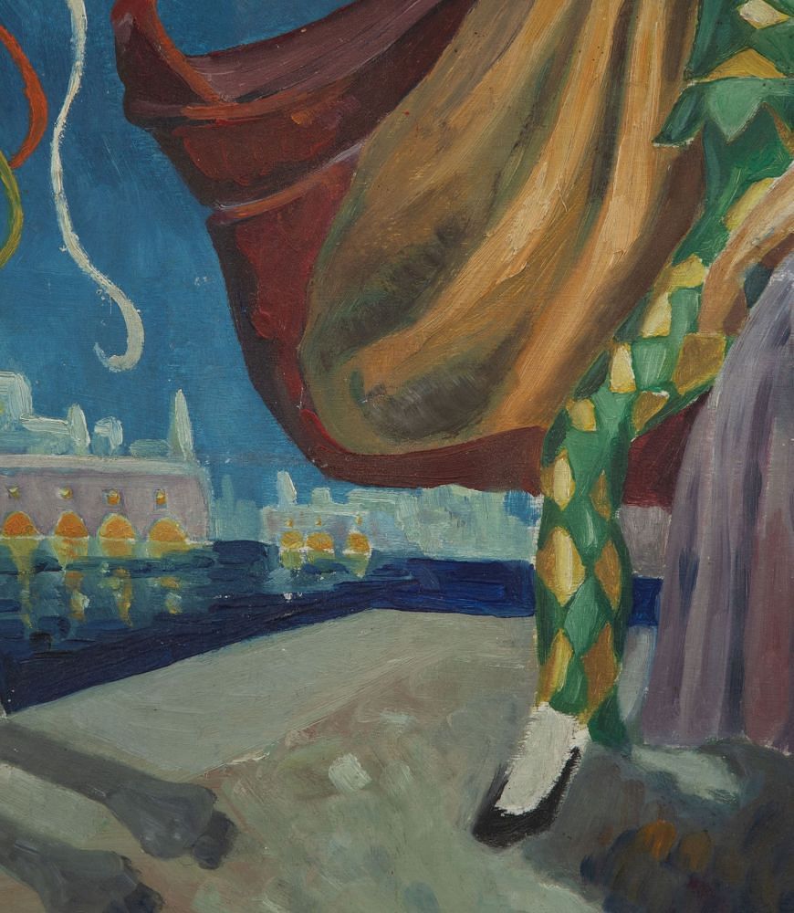 20th Century Framed Painting of The Venice Carnival WD1534312