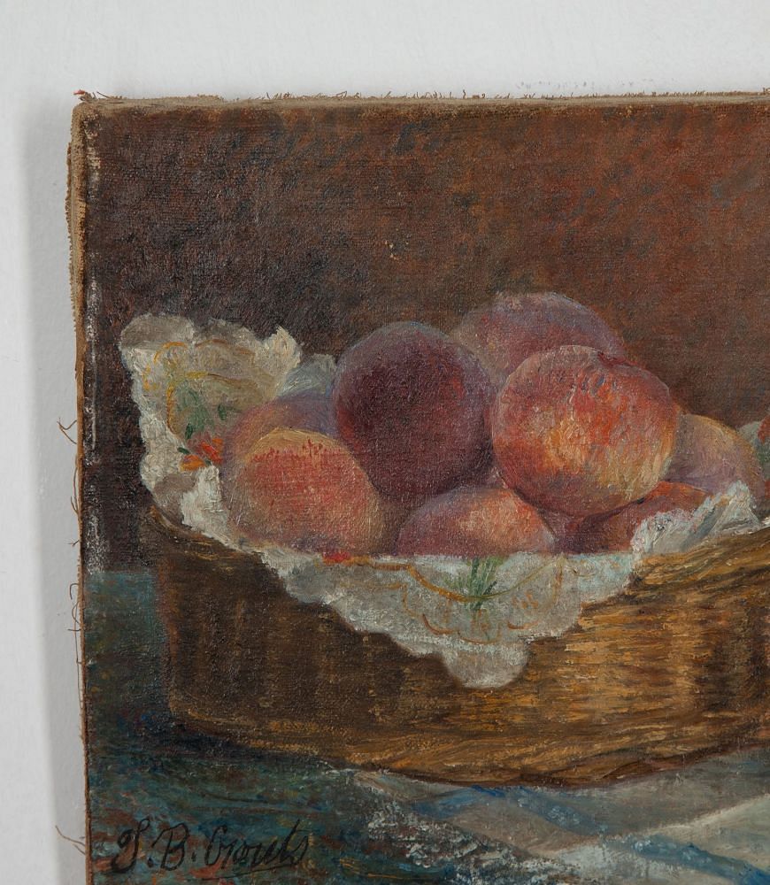 Small Still Life Painting of Peaches WD1534419