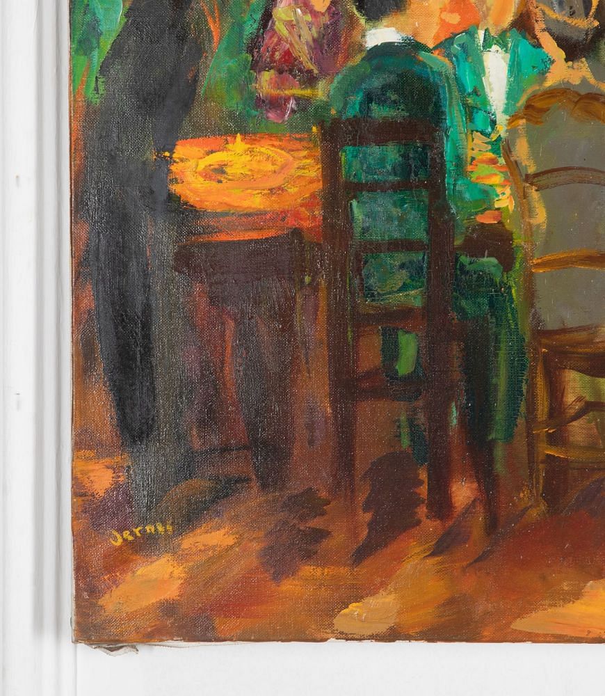 Large French Painting 'At The Casino' WD1536774