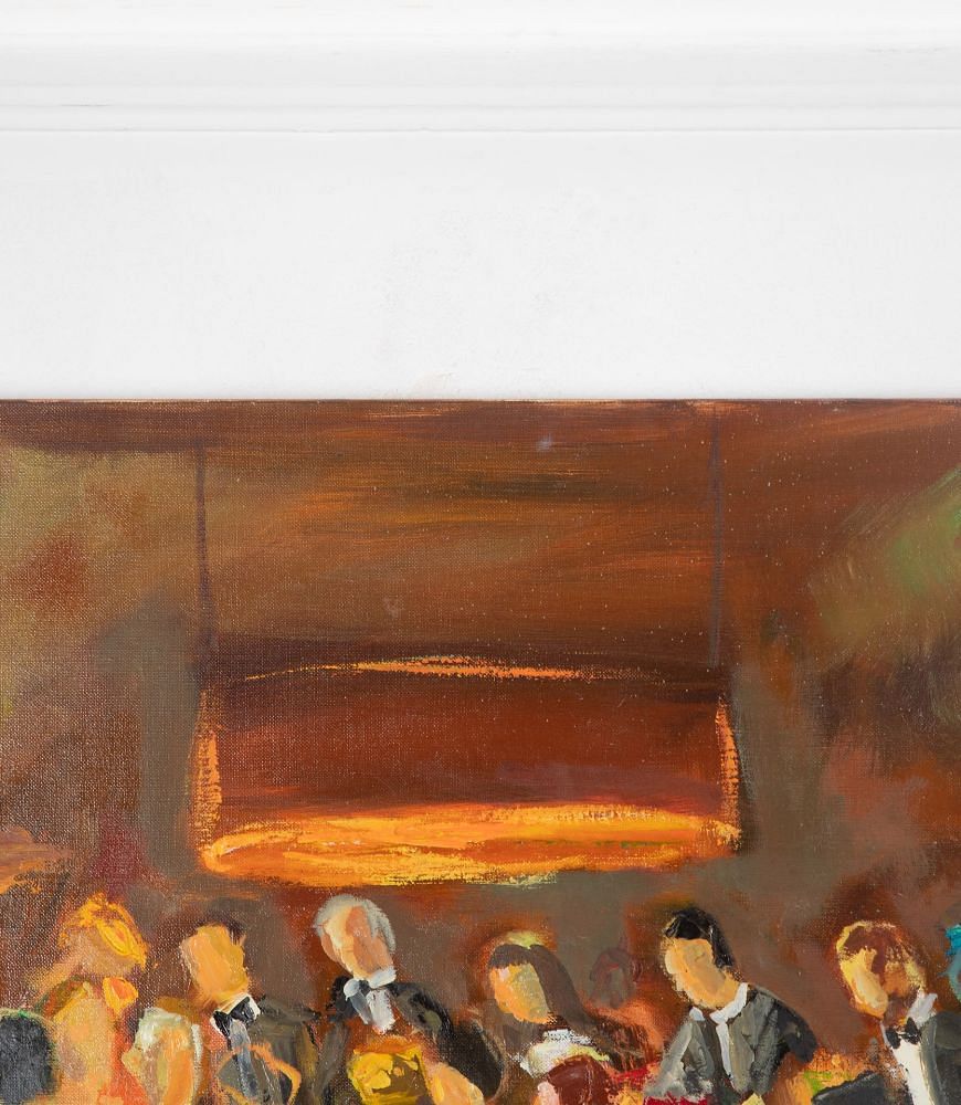 Large French Painting 'At The Casino' WD1536774