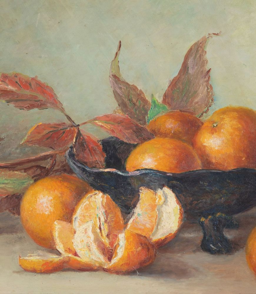 Framed Oil Painting Of Oranges WD1538563