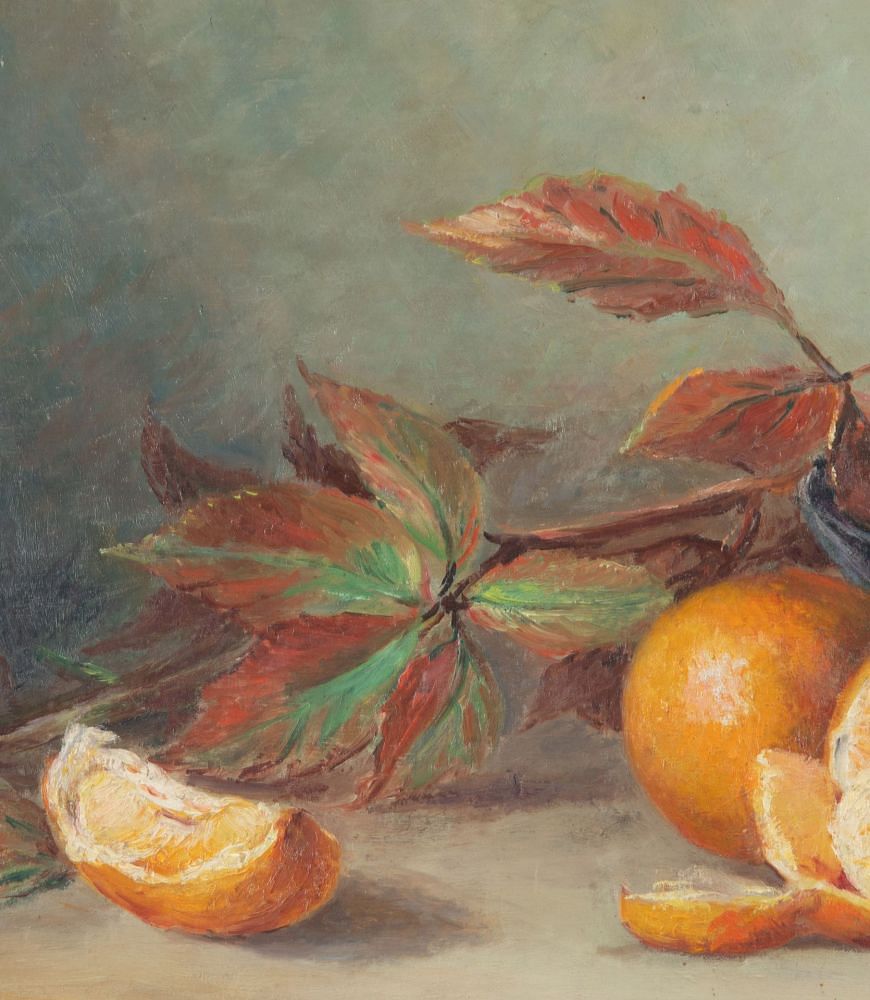 Framed Oil Painting Of Oranges WD1538563