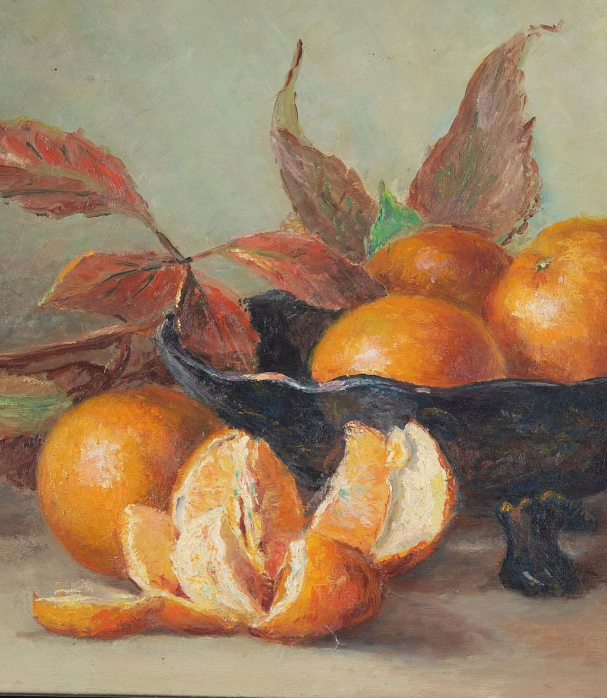 Framed Oil Painting Of Oranges WD1538563