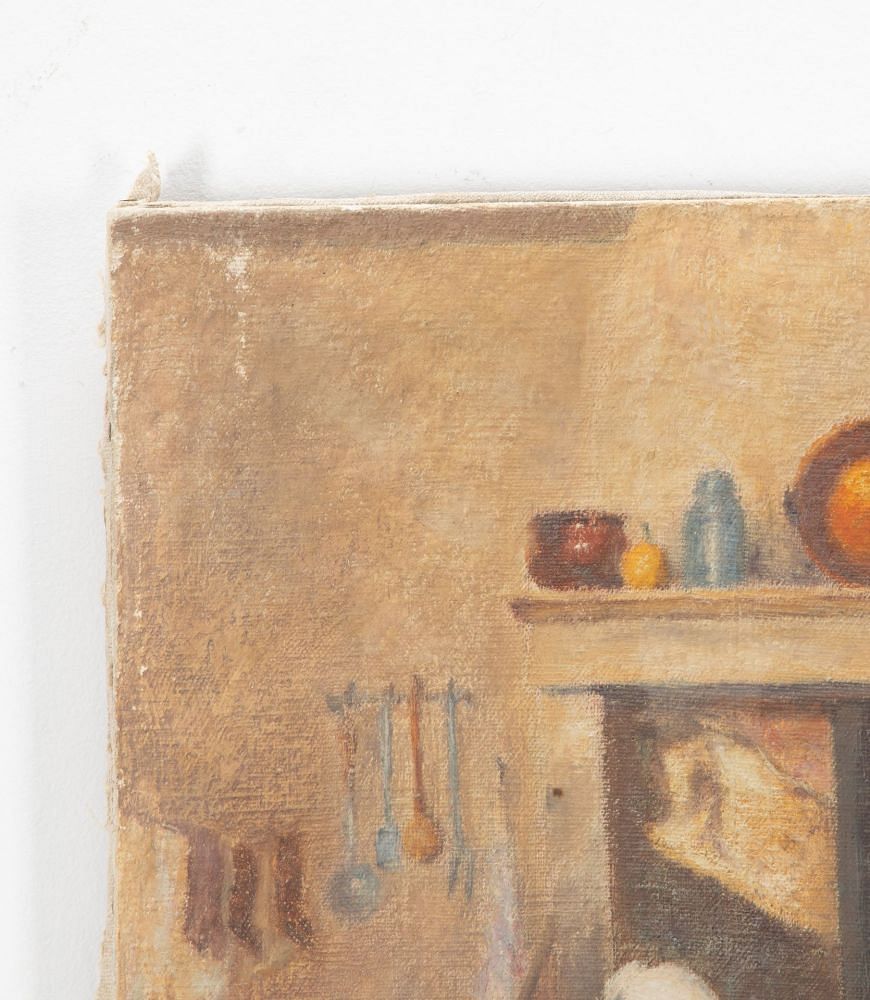 Painting Of An French Interior Scene By L. Nicod WD1538564