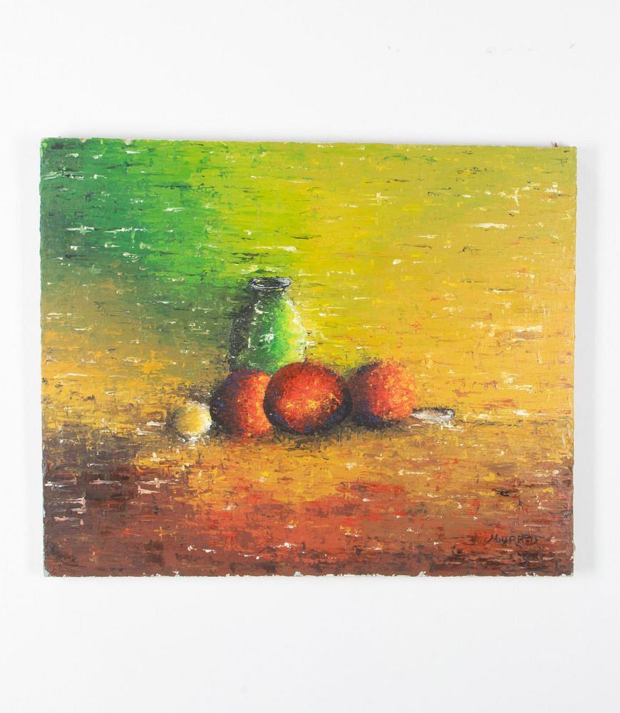 Large Painting 'Fruit & Green Vase' by Mura WD1538572