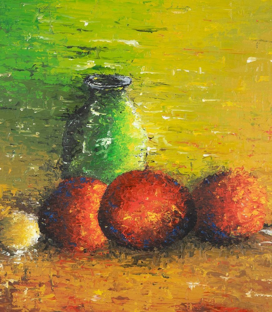 Large Painting 'Fruit & Green Vase' by Mura WD1538572