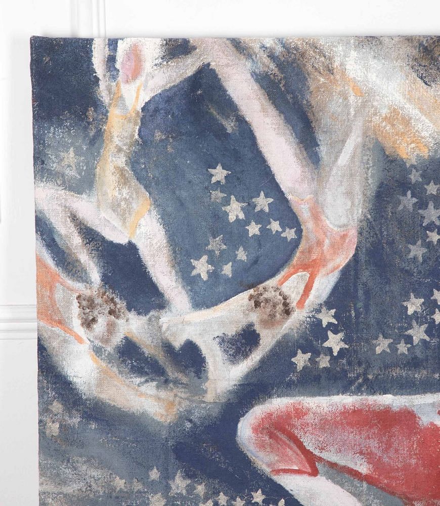 Large 20th Century French Circus Painting 'Trapeze Artists' WD1540107