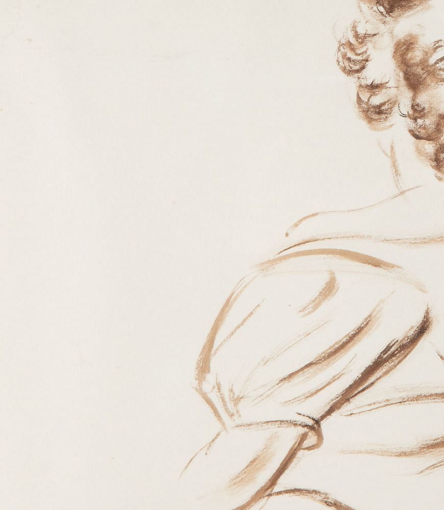 20th Century French Framed Drawing By Andre Dignimont WD1541970