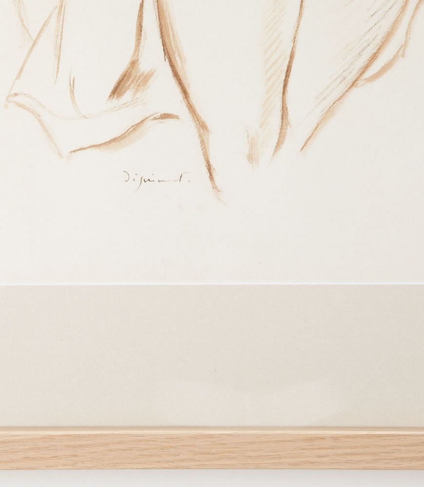 20th Century French Framed Drawing By Andre Dignimont WD1541970
