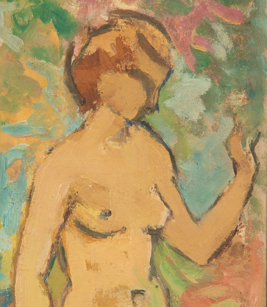 Small Mid-Century French Painting of a Female Nude WD1541982