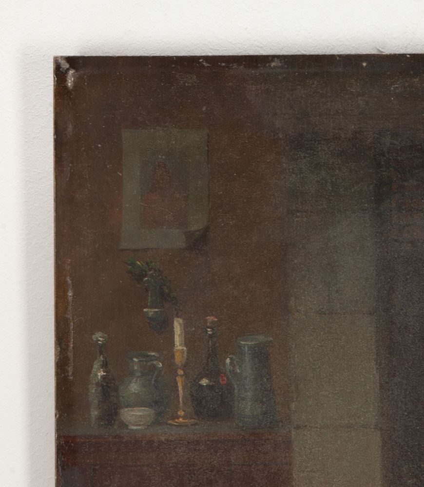 Small 19th Century French Oil Painting 'The Toothache' WD1541983