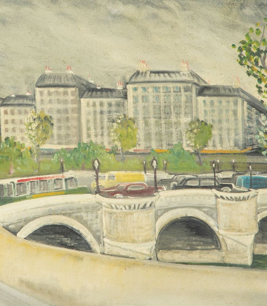 20th Century French Painting 'The Pont Neuf, Paris' WD1542033
