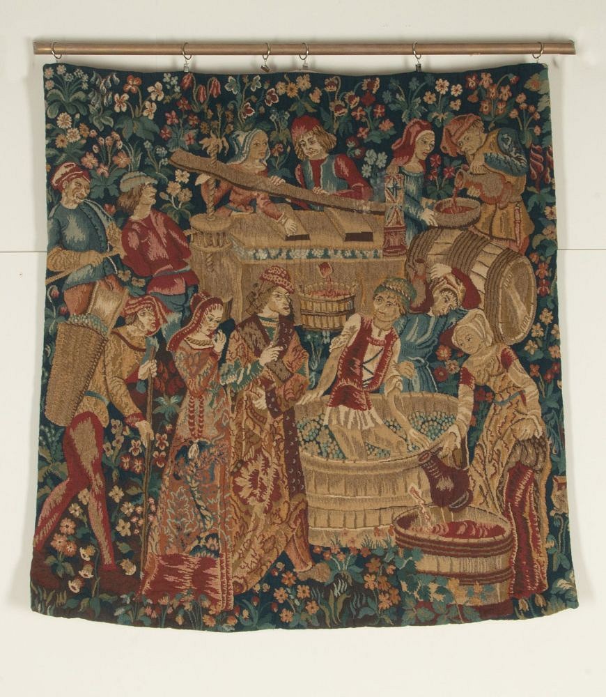 20th Century French 'Le Pressage' Tapestry Wall Hanging WD1542078