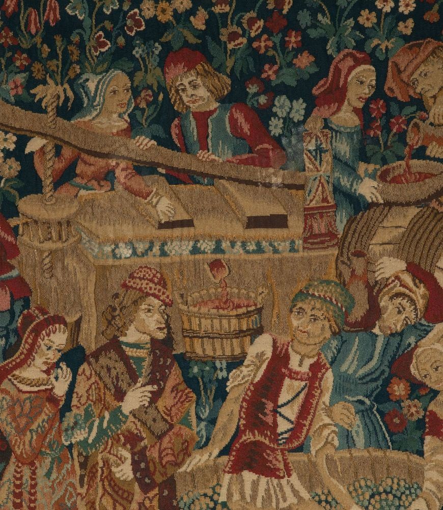 20th Century French 'Le Pressage' Tapestry Wall Hanging WD1542078
