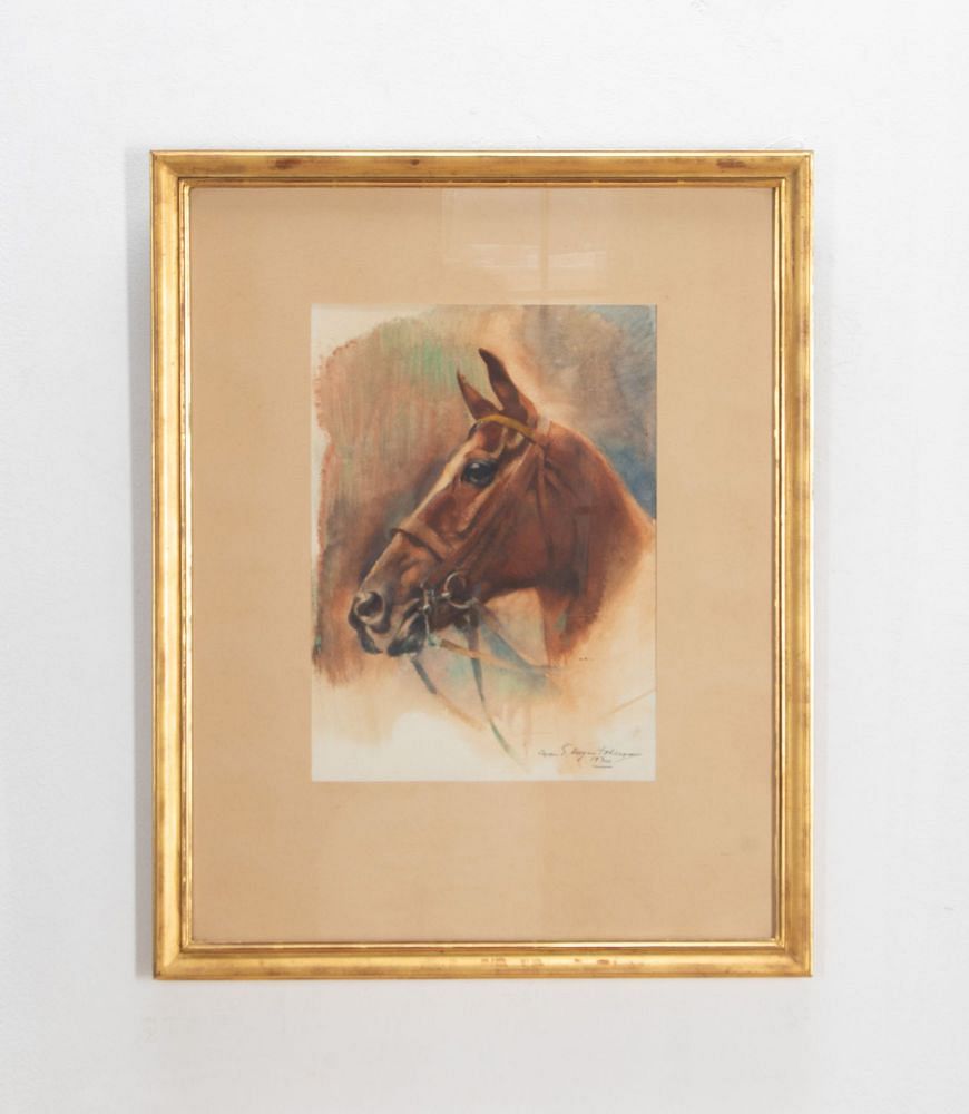 19th Century Watercolour Painting of a Horse WD2035781