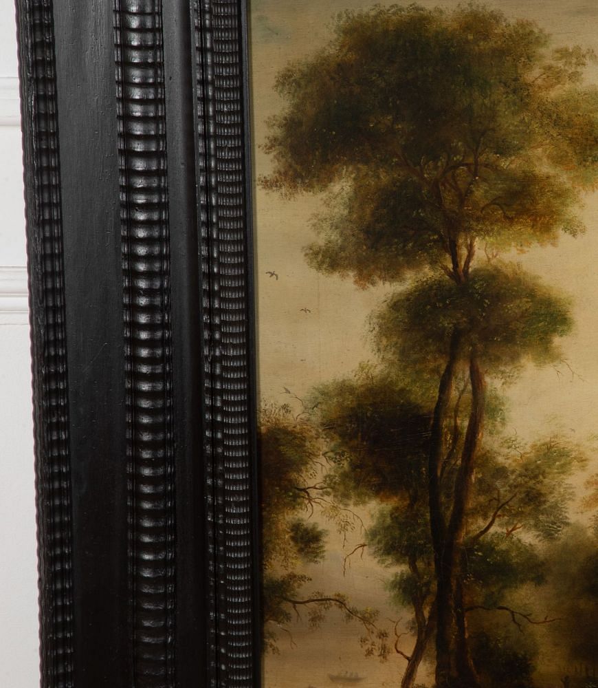 Grand Scale 18th Century Italian Classical Landscape Painting WD2341375
