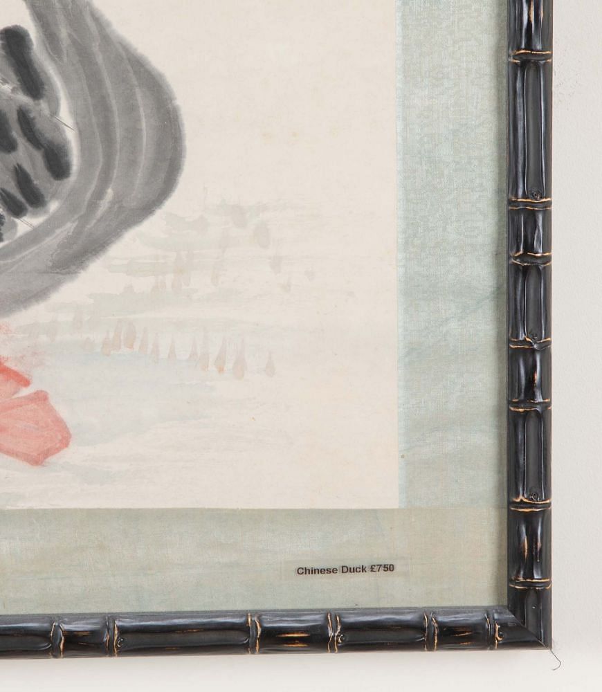 Late 19th Century Chinese Watercolour Scroll in Contemporary Frame WD2642421