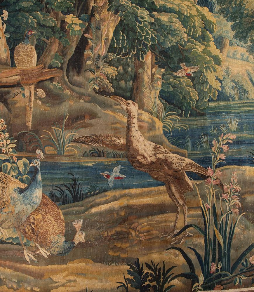 18th Century Louis XIV Period Lille Verdure Tapestry WD2835682