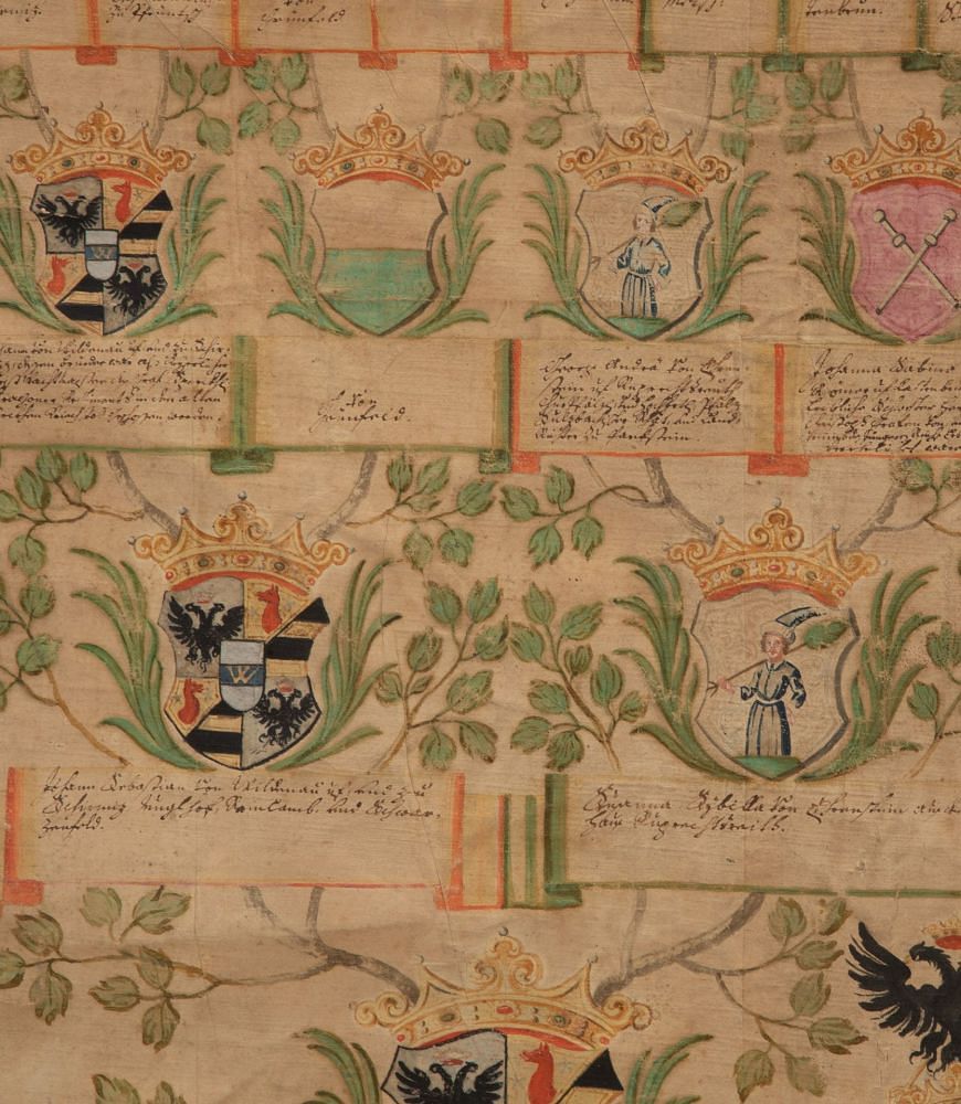 Early 18th Century Italian Baroque Era Family Tree WD2839549