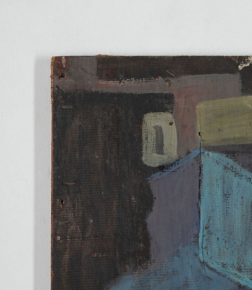 Unsigned Abstract Oil Painting on Wood WD2934967
