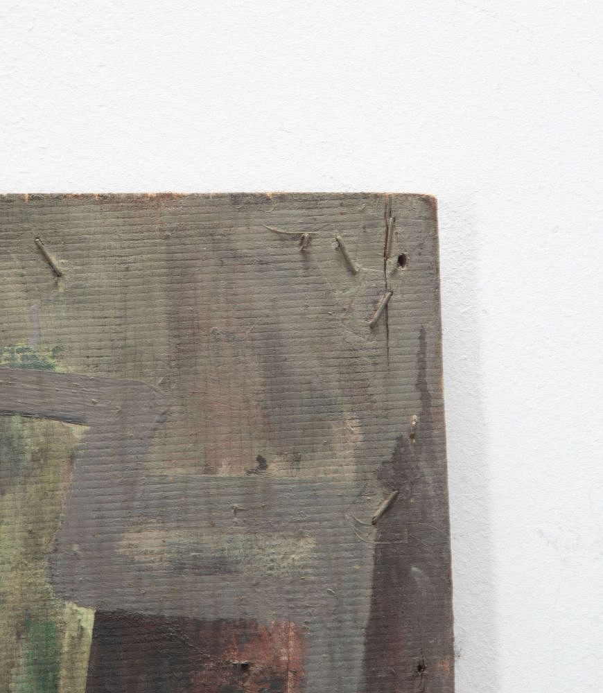 Unsigned Abstract Oil Painting on Wood WD2934967
