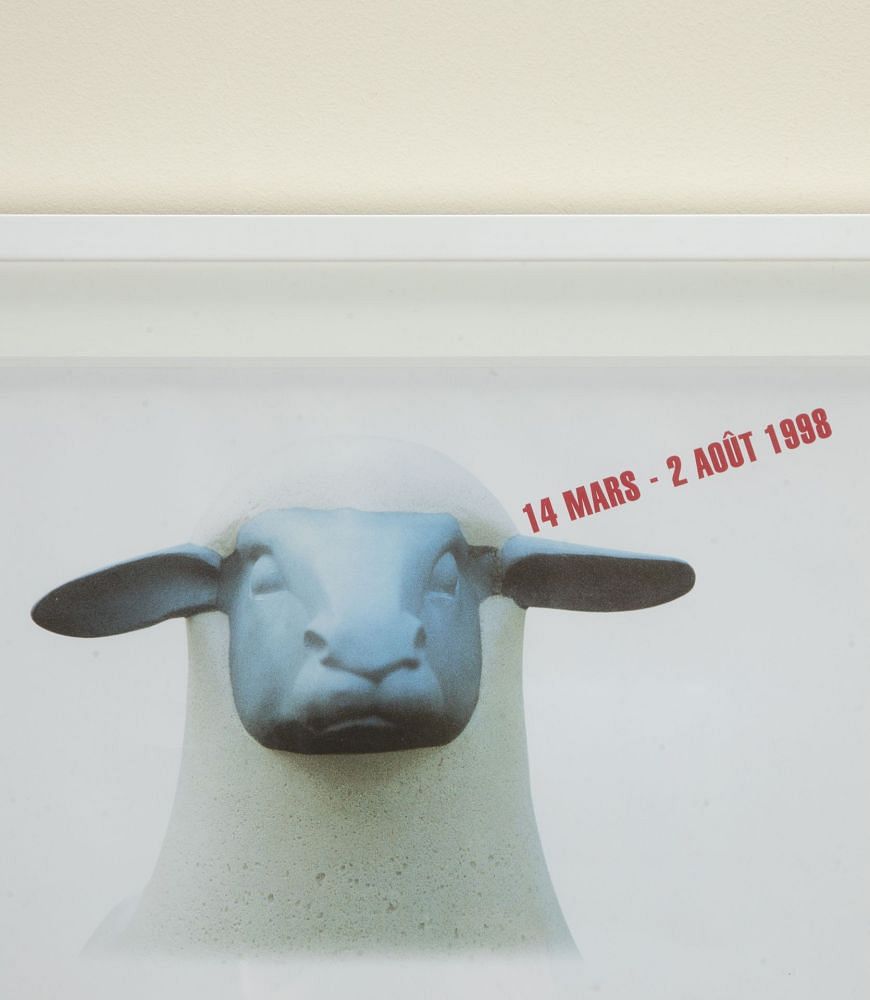 Late 20th Century French Printed Poster 'Les Lalanne à Bagatelle' Signed by Xavier & Claude Lalanne WD2942492