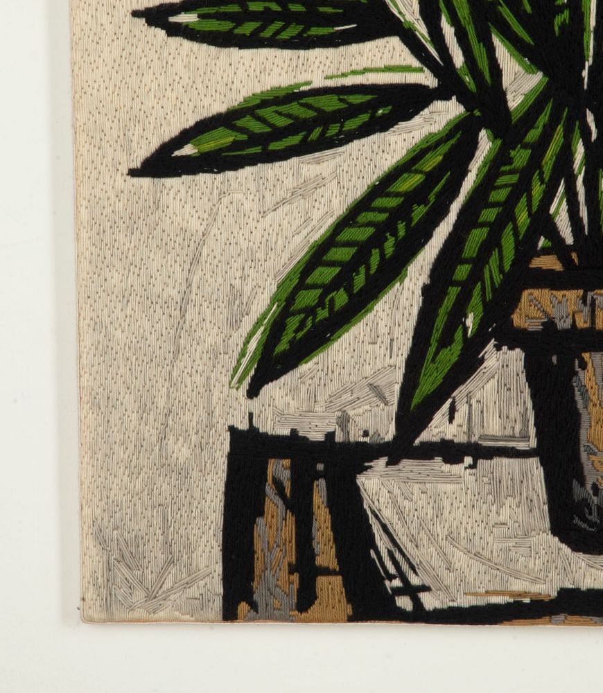 20th Century French Tapestry of Blue Hydrangeas after Bernard Buffet, 1971 WD2942990