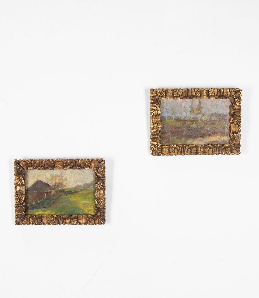 Pair of Small 19th Century Landscape Paintings WD3039735