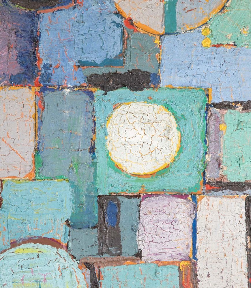 20th Century French Oil on Board Abstract Painting WD3541939