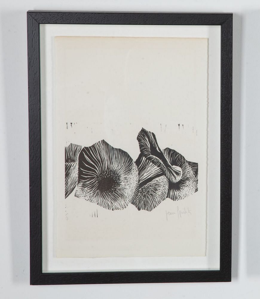 Collection of Eighteen 20th Century Swiss Mushroom Woodcut Prints WD3739308