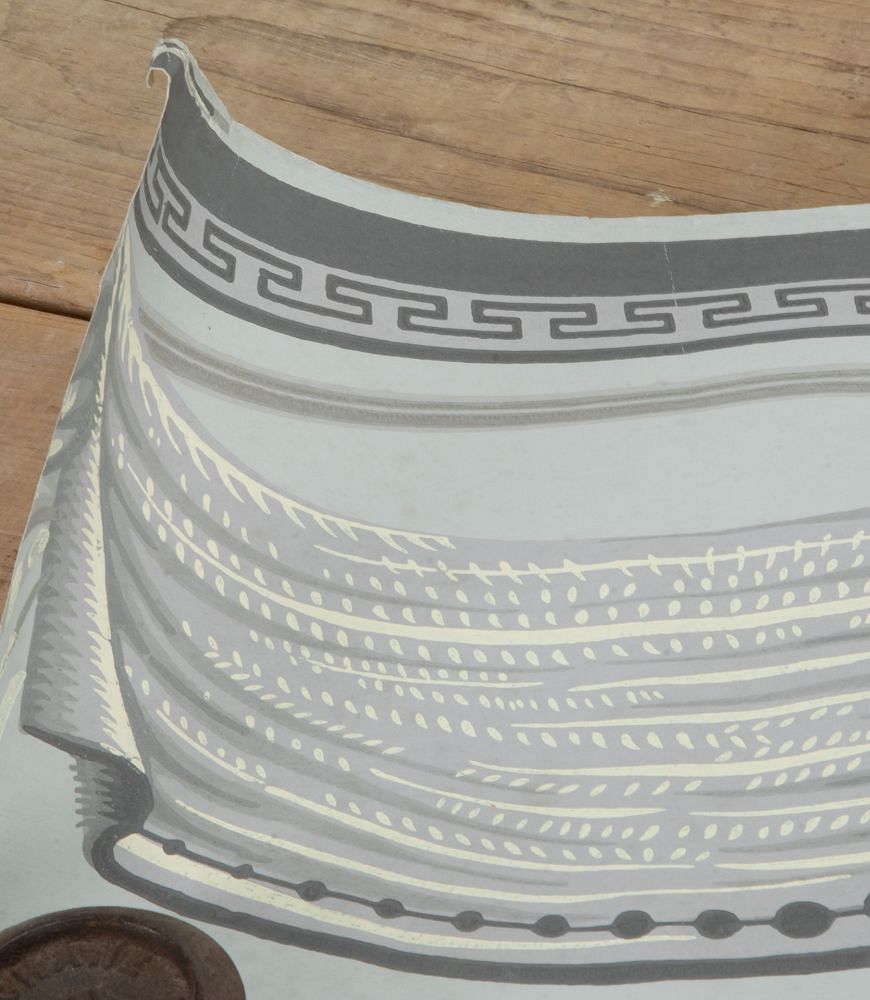 Roll of 20th Century French Mauny Papier Peint Border Paper WD4242561