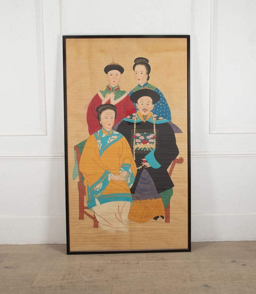 Early 20th Century Chinese Ancestor Group Portrait WD5241183
