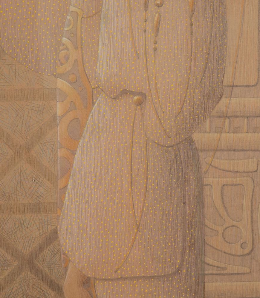 20th Century Pastel Portrait of a Woman by Christian La Moult WD5243287