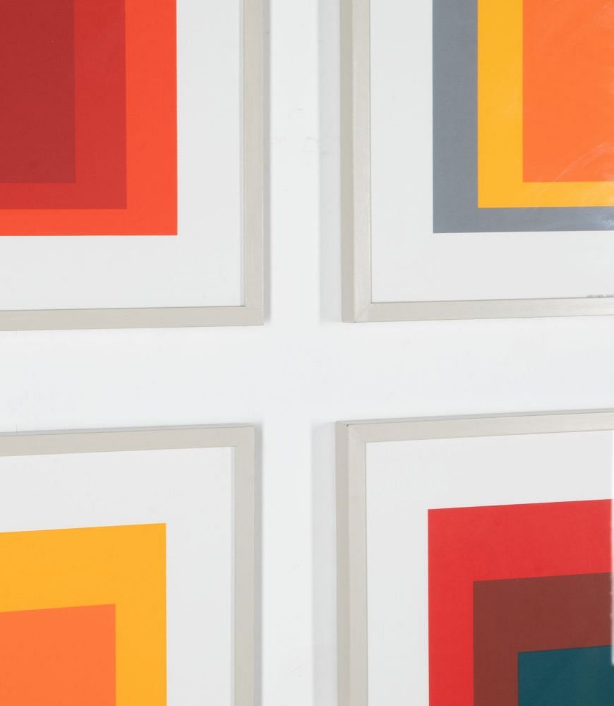 Set of Four Late 20th Century Joseph Albers Silkscreen Prints WD7641126