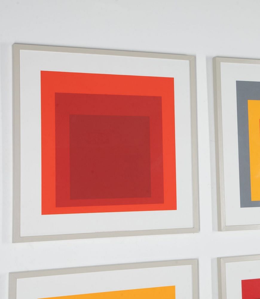 Set of Four Late 20th Century Joseph Albers Silkscreen Prints WD7641126