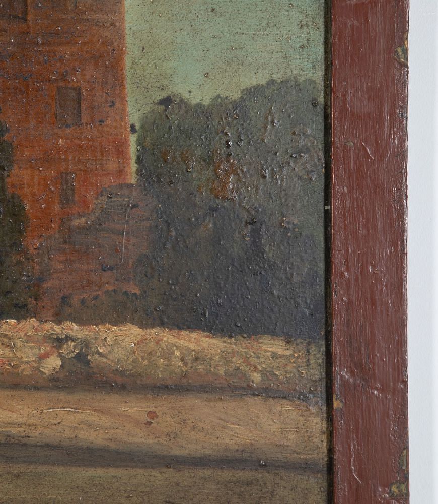 19th Century French Naive Chateau Painting WD9039188