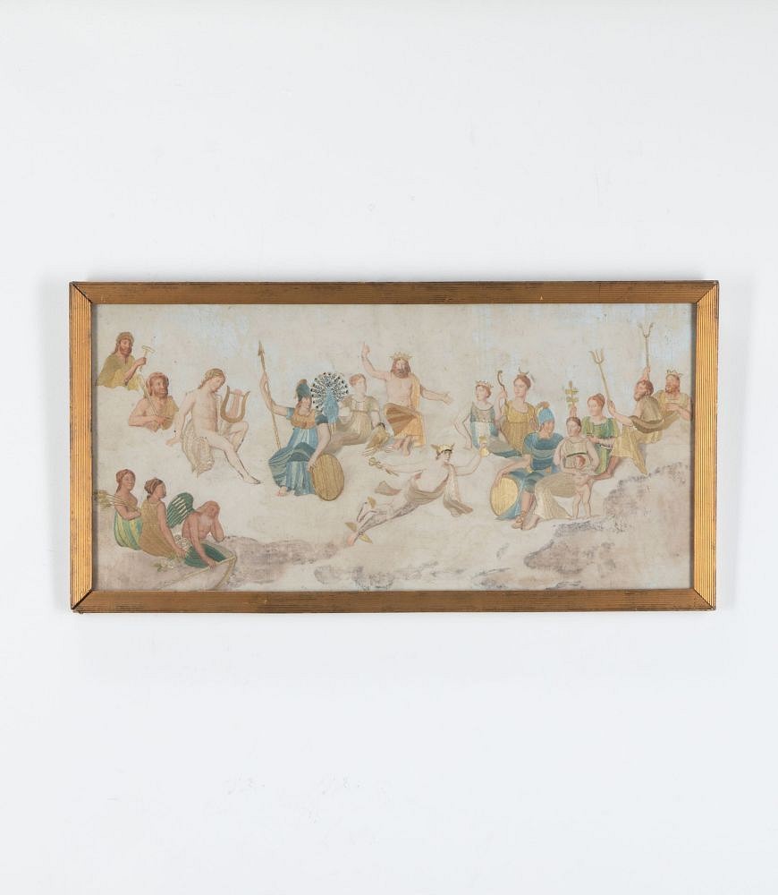18th Century Metal Thread and Painted Artwork WD9338721
