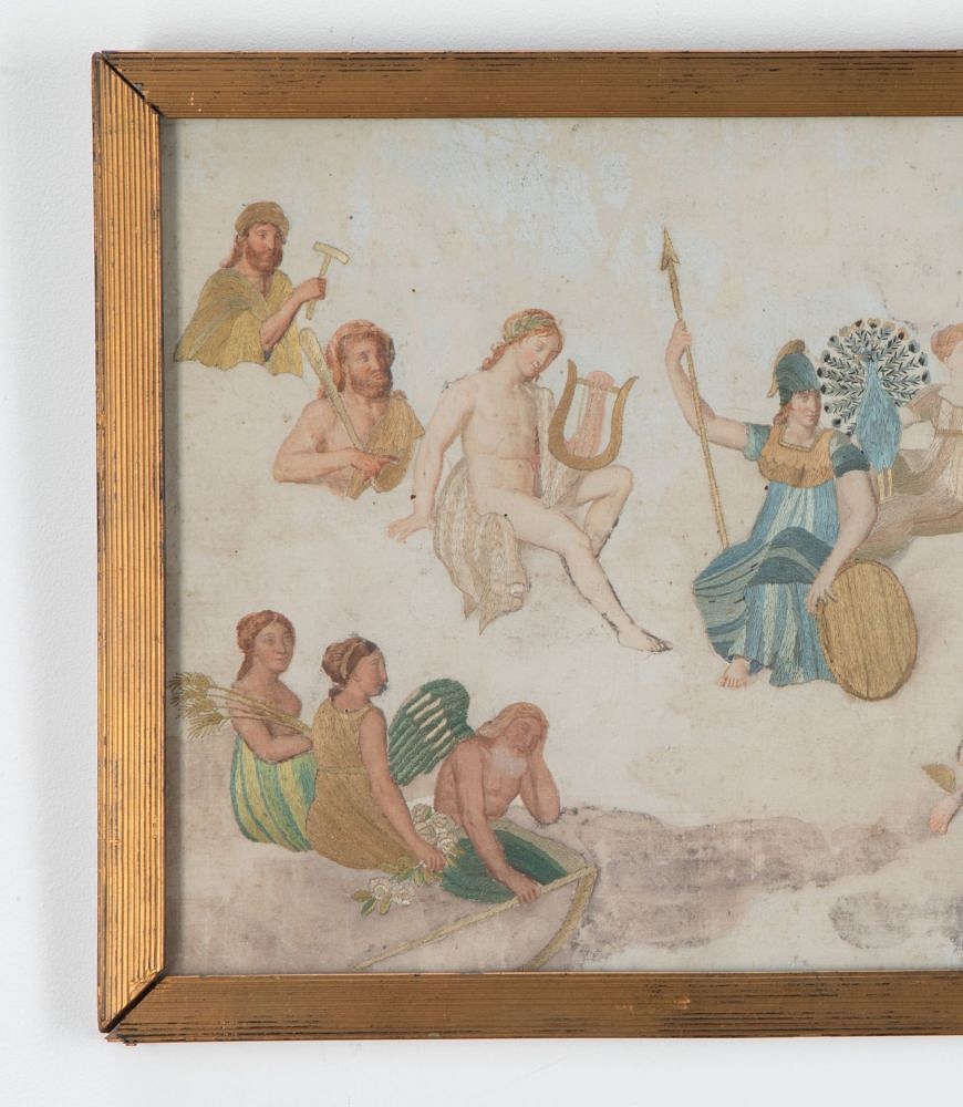 18th Century Metal Thread and Painted Artwork WD9338721