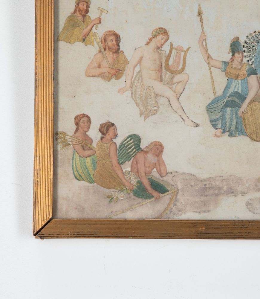 18th Century Metal Thread and Painted Artwork WD9338721