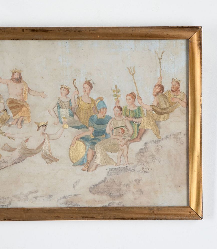 18th Century Metal Thread and Painted Artwork WD9338721