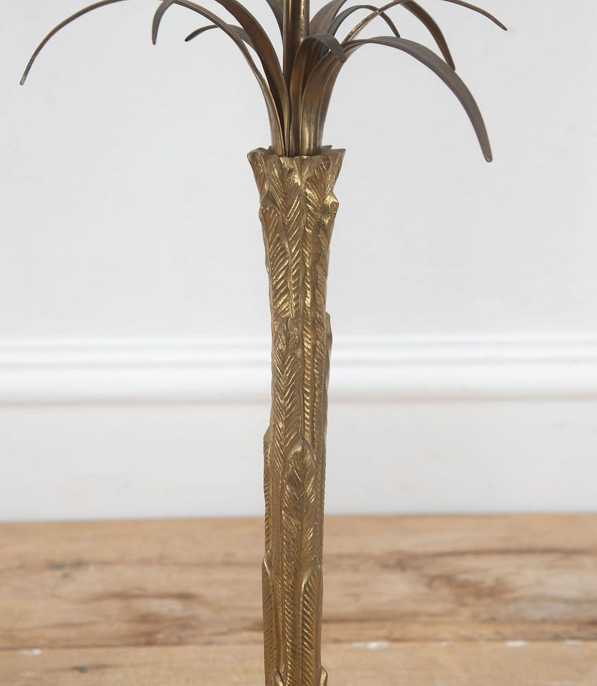Pair of 20th Maison Charles Bronze Palm Tree Lamps LT6534944