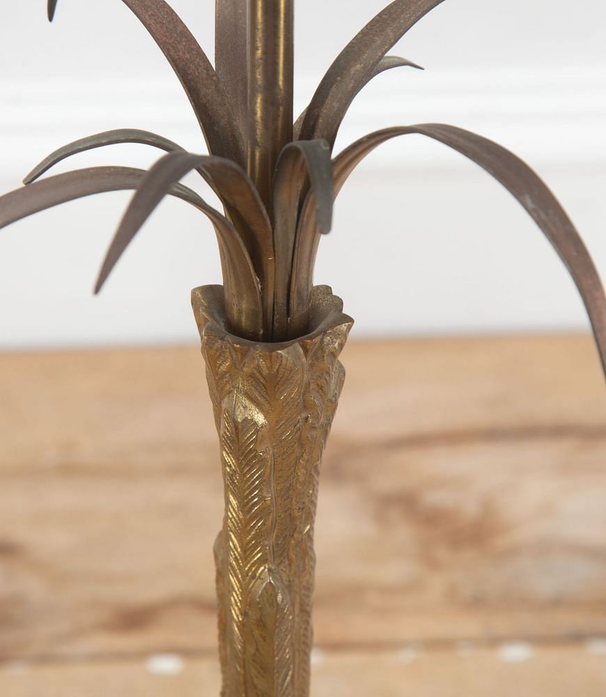 Pair of 20th Maison Charles Bronze Palm Tree Lamps LT6534944