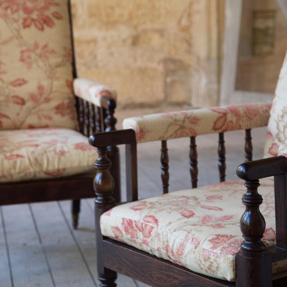 Large Scale Pair of Regency Library Armchairs CH018134