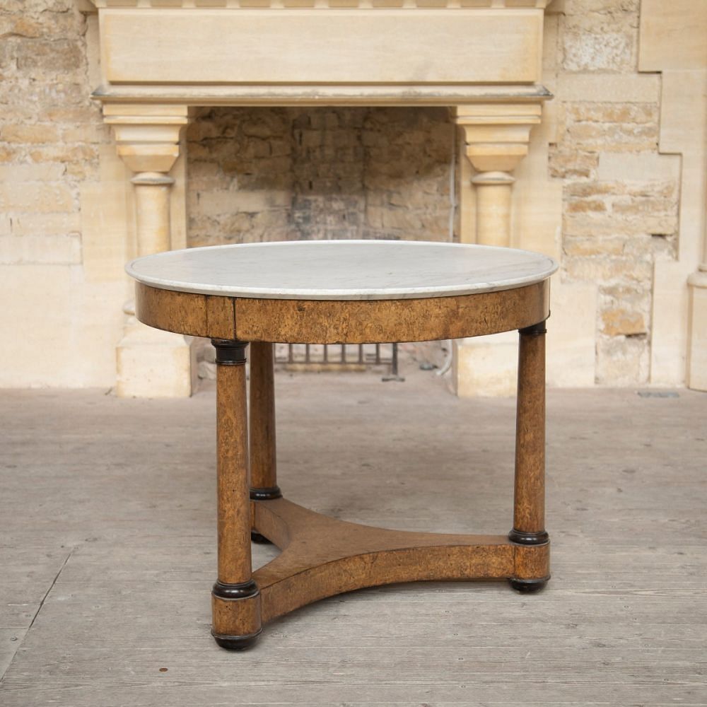 19th Century French Burr Walnut Centre Table TC0159622